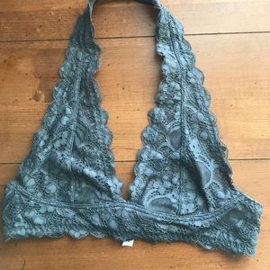 Free people lace halter bralette